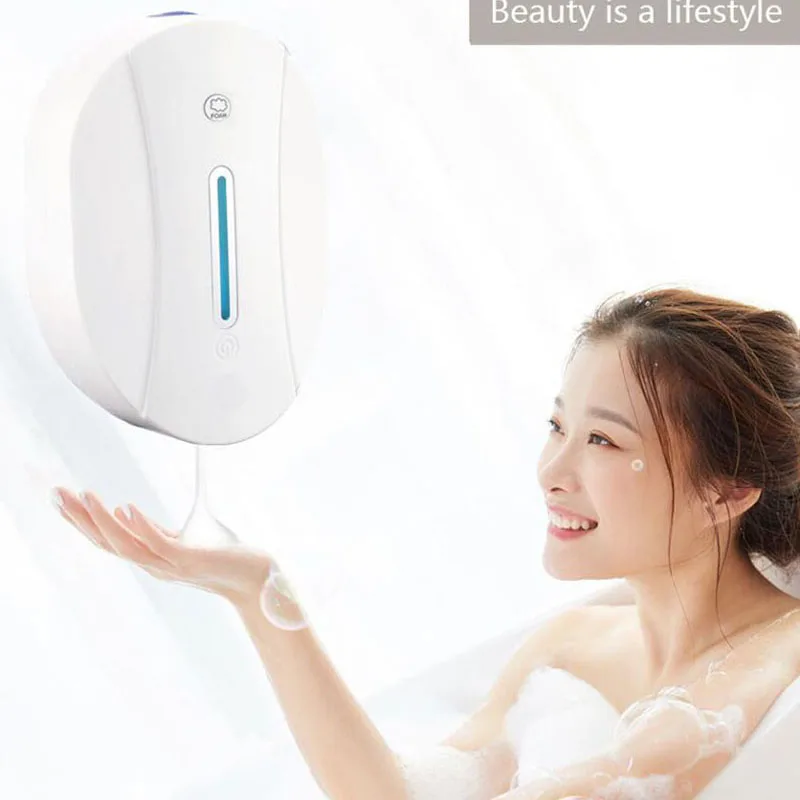 

Обновление 550 мл Авто Сенсор дозатор для пенного мыла дозатор жидкого геля антисептик для рук в форме спрея настенный Кухня Ванная комната а...