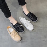 2021 spring and autumn new retro flat bottomed pregnant women flat bottomed soft soled single shoes non slip loafers women xm490