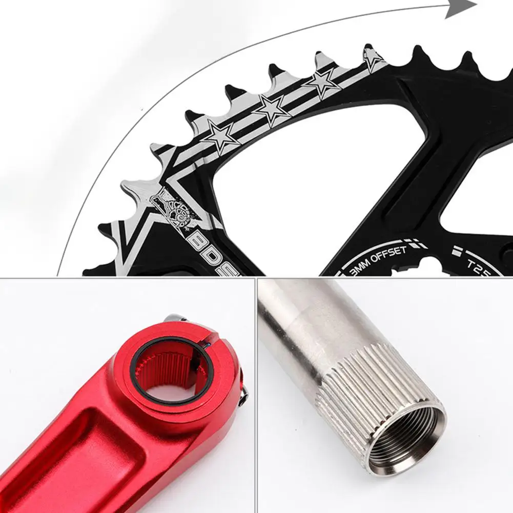 

Bike Bicycle Crankset Suit Crank Chainwheel 32T 34T 36T 38T 40T CNC Mountain Road Bike Chain Wheele Suit Cycling Accessories