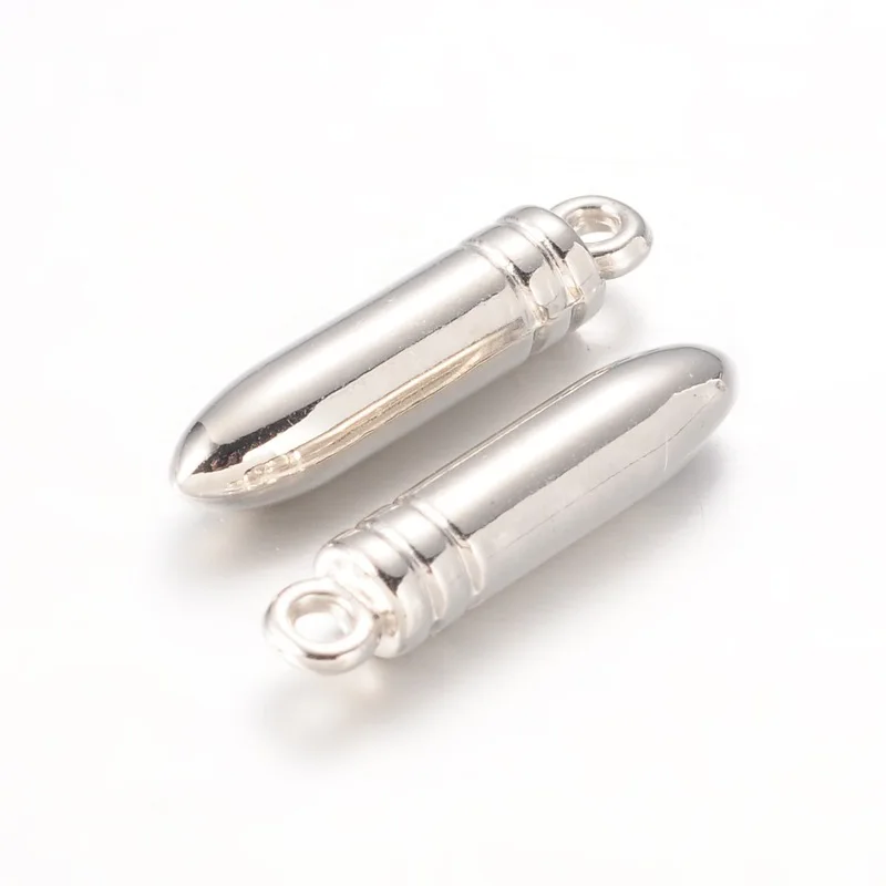 

200 шт., пластиковые подвески в виде пули, 24 Х5 мм