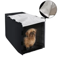 hot sale waterproof dog cage cover large pet accessory foldable outdoor puppy cat kennel house cage protective cover dustproof
