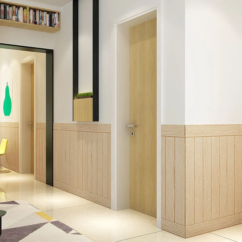 

Водостойкие 3D обои с текстурой древесины, самоклеящиеся бумажные двери «сделай сам», современная мебель, декоративные поролоновые настенн...