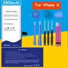 Высококачественный сменный аккумулятор с большой емкостью 3500 мАч для iPhone X + Бесплатные инструменты