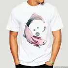 Горячая Распродажа, Высококачественная летняя крутая Мужская футболка, удобная забавная Мужская розовая Axolotl размера плюс