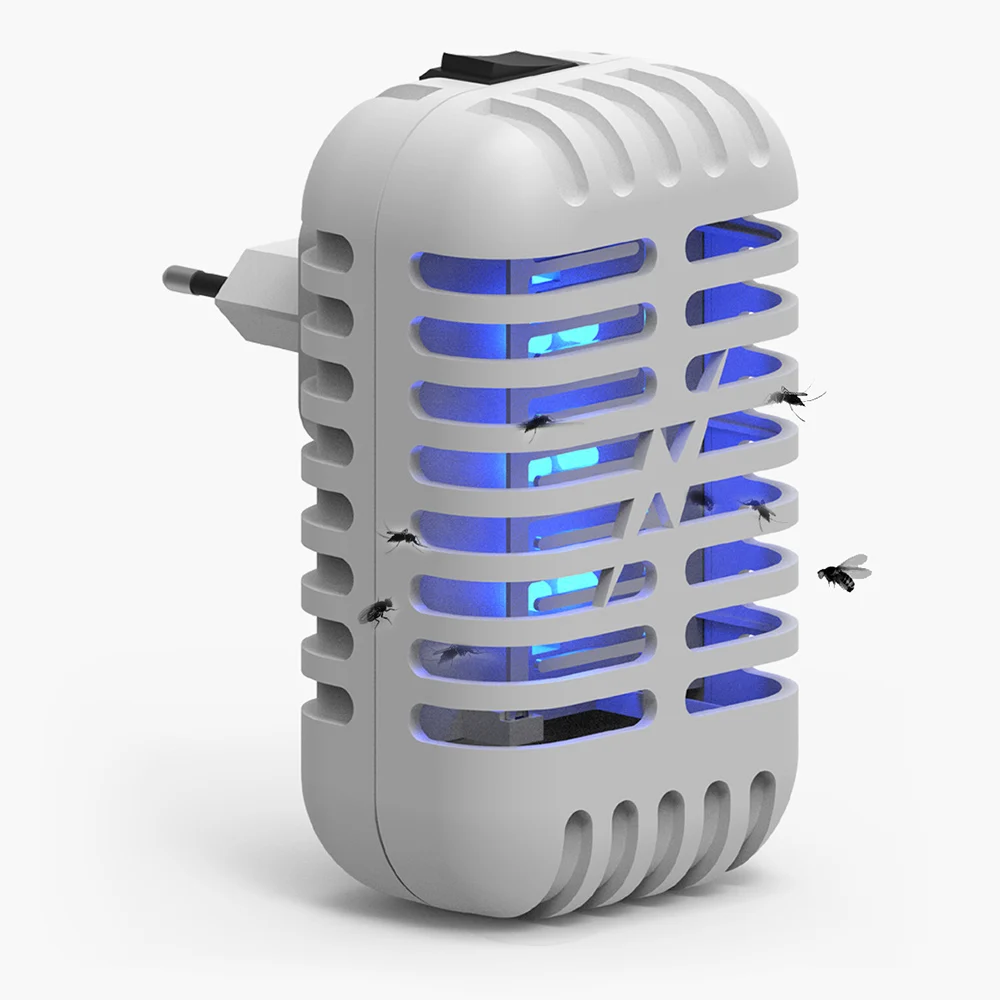 Household 2W Electric Mosquito Killer Lamp 360-400nm UV Light Attracts Flying Insects Bugs Mini LED Night with Storage Box | Лампы и