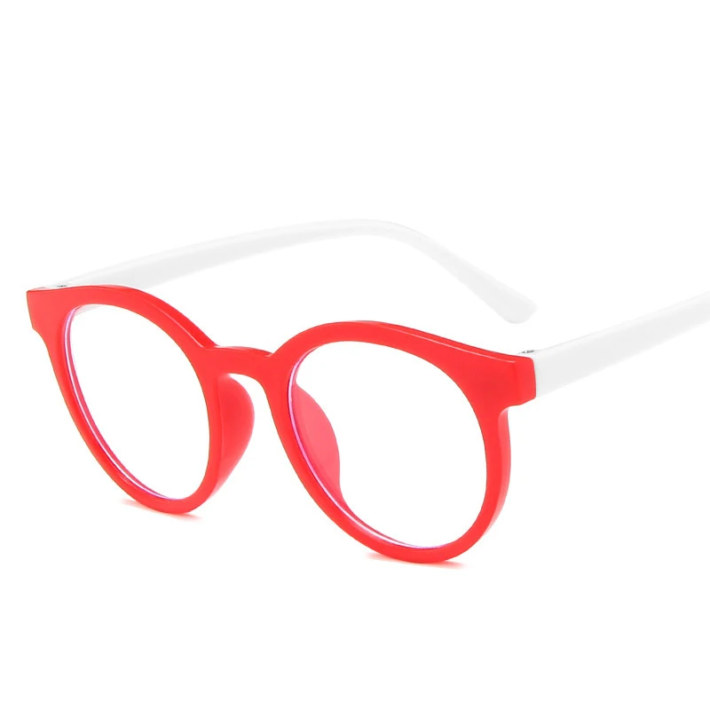 

Children Anti Blue Light Glasses Plain Glasses Radiation Protection For Kids Computer Phone Round Frame Eyewear