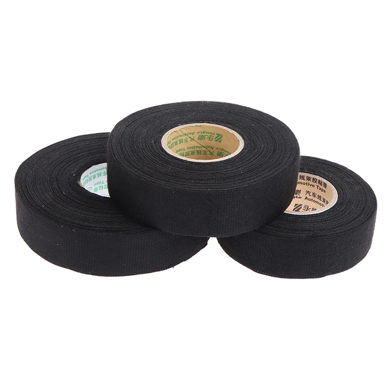 

High Quality 1 Roll Adhesive Cloth Tape For Cable Harness Wiring Loom Width 25MM Length15M/18M/20M