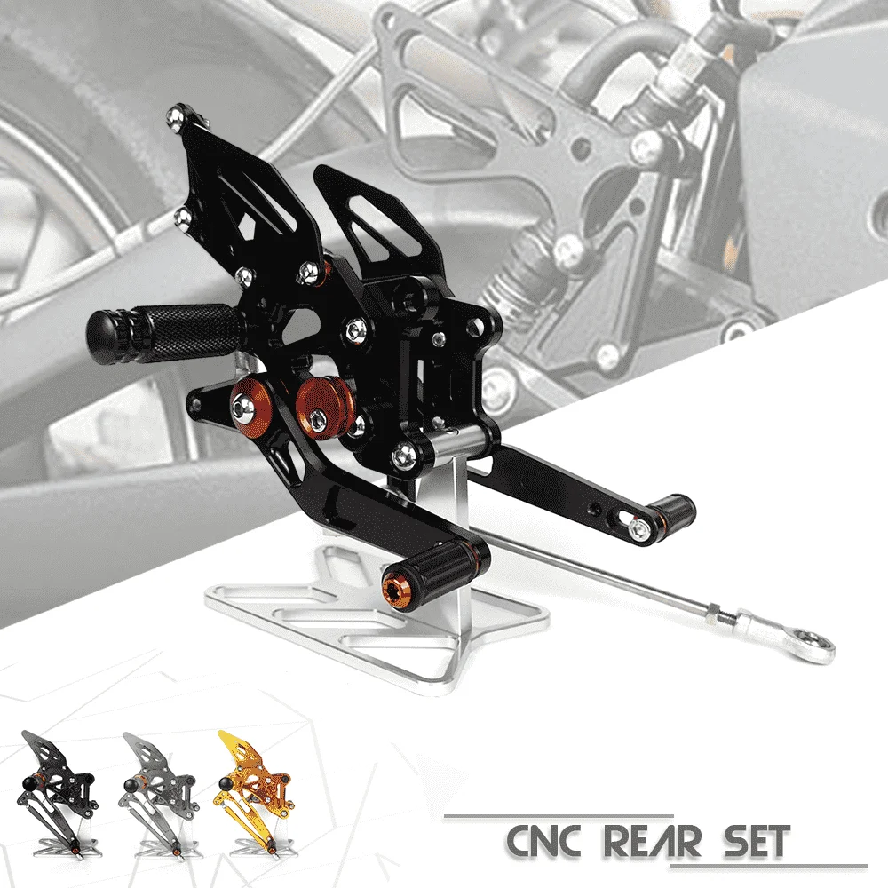 

Motorcycle CNC Aluminum Footrest Rear Sets Adjustable Rearset Foot Pegs for KAWASAKI NINJA250 EX-250 NINJA 250 2008-2012
