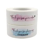 Прямоугольник, спасибо за ваш заказ, наклейки, этикетка для запечатывания бизнеса, Подарочная коробка, упаковка, украшение, конверт, стационарная наклейка