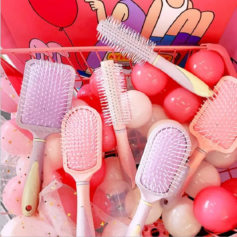 

Anti-Static Long Hair Comb Hair Comb Curly Hair Comb Airbag Massage Comb Girl Pink Air Cushion Comb