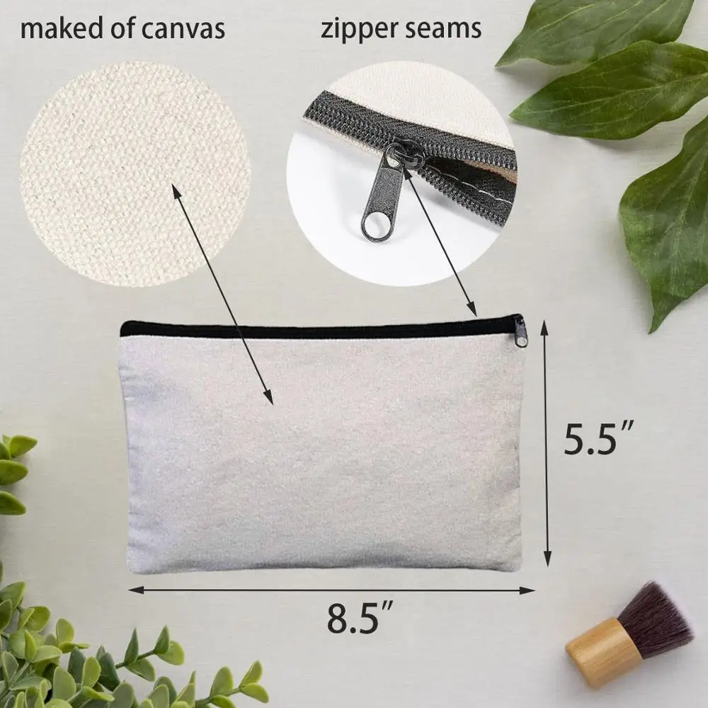 Холщовый пенал для карандашей 12 упаковок пустые мешочки поделок сделай сам