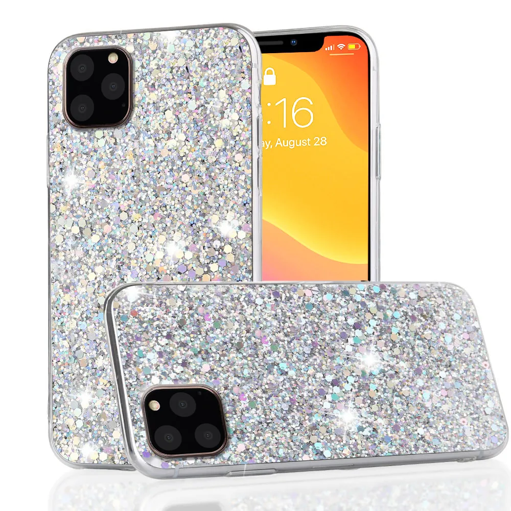 LLZ. COQUE милый Алмазный чехол для телефона для IPhone 11 Pro XS Max XR X 6 6S Plus 5 5S SE 7 8 Plus Блестящий силиконовый чехол Funda Capas
