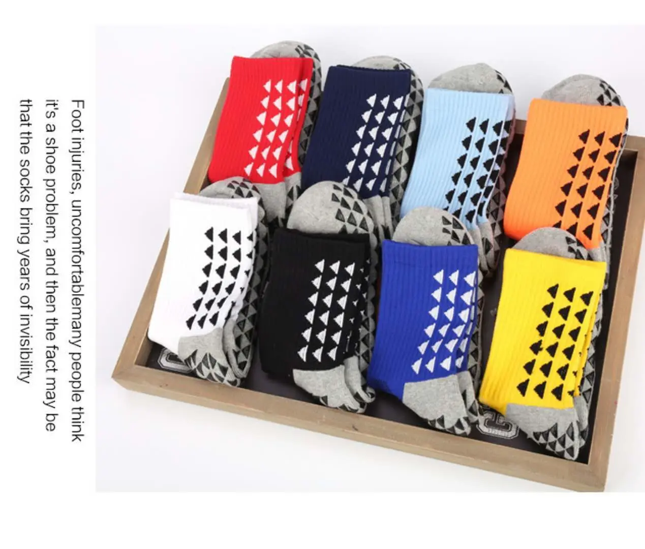 1 пара 7 цветов сильный футбол Нескользящие резиновые спортивные носки