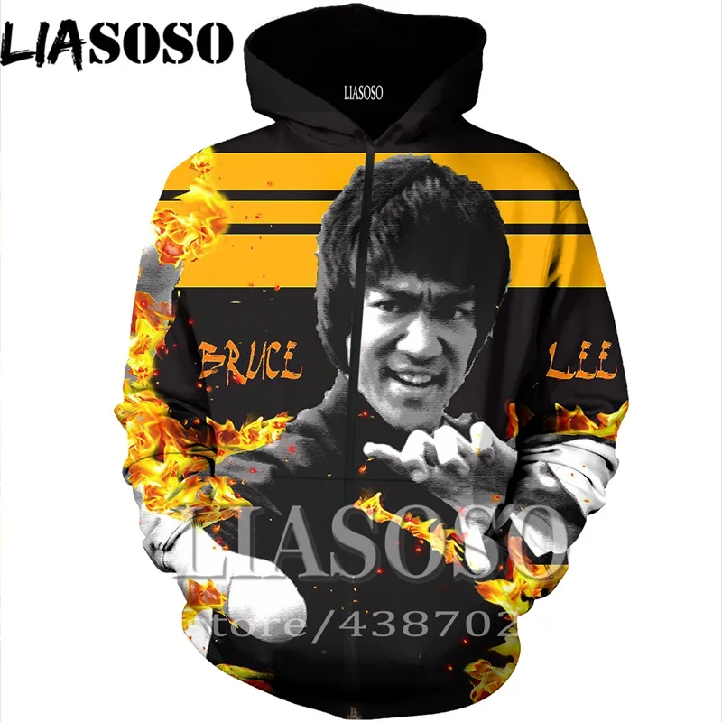 Толстовка LIASOSO с 3D принтом мужская женская топ для кунг-фу толстовка в стиле