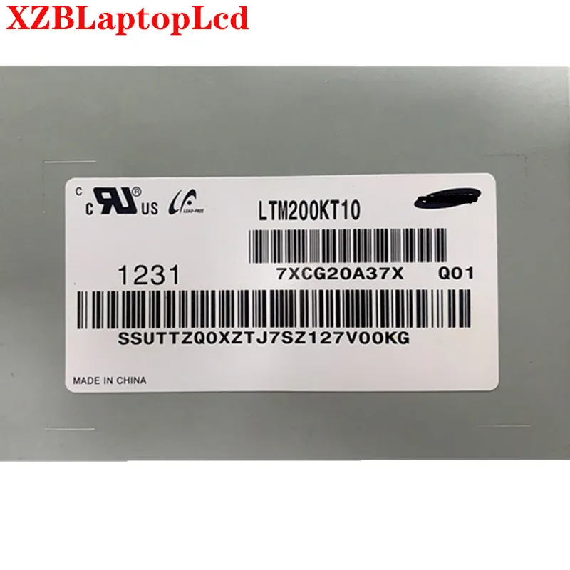 100% Новый оригинальный LTM200KT10 LTM200KT12 новый 20 0 дюймов 1600x900 LVDS 30pin 72% NTSC 250 cd/м² 60 Гц 1000:1