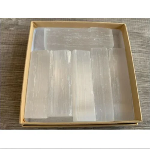 500 г натуральный драгоценный камень гипсовый селенит палочки энергетические