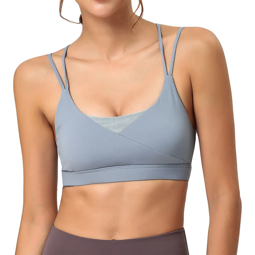 Спортивный бюстгальтер Топ пуш ап фитнес Бюстгальтер для занятий йогой Нижнее