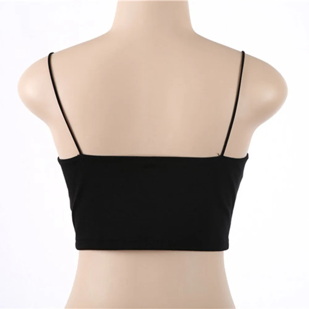 Летнее сексуальное женское белье укороченный жилет из 95% хлопка топ без рукавов