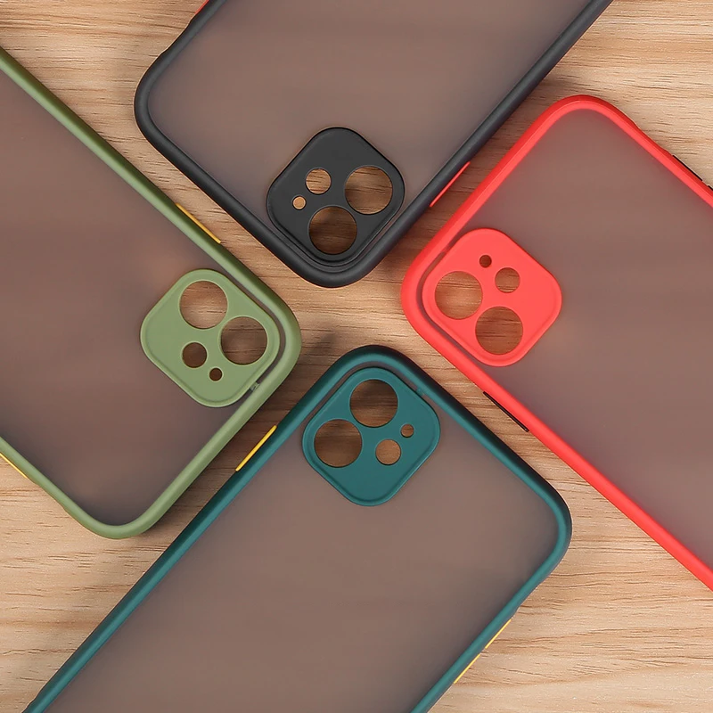 

Camera Protection Silicone Phone Cases For iPhone 11 11 Pro Max XR XS Max X 8 7 6 6S Plus Transparent Shockproof Back Cover Case