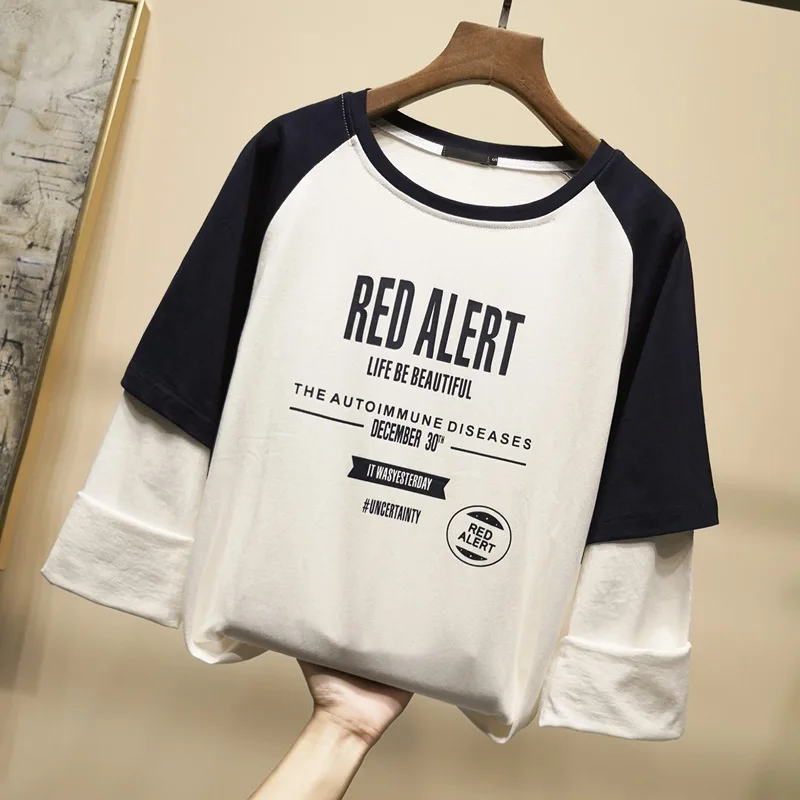 

Женская спортивная футболка с длинным рукавом, из хлопка, DM001