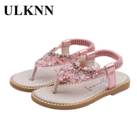 ulknn 2021 summer new girls flip flops sandals kids baby princess sandals and slippers roman shoes wholesale