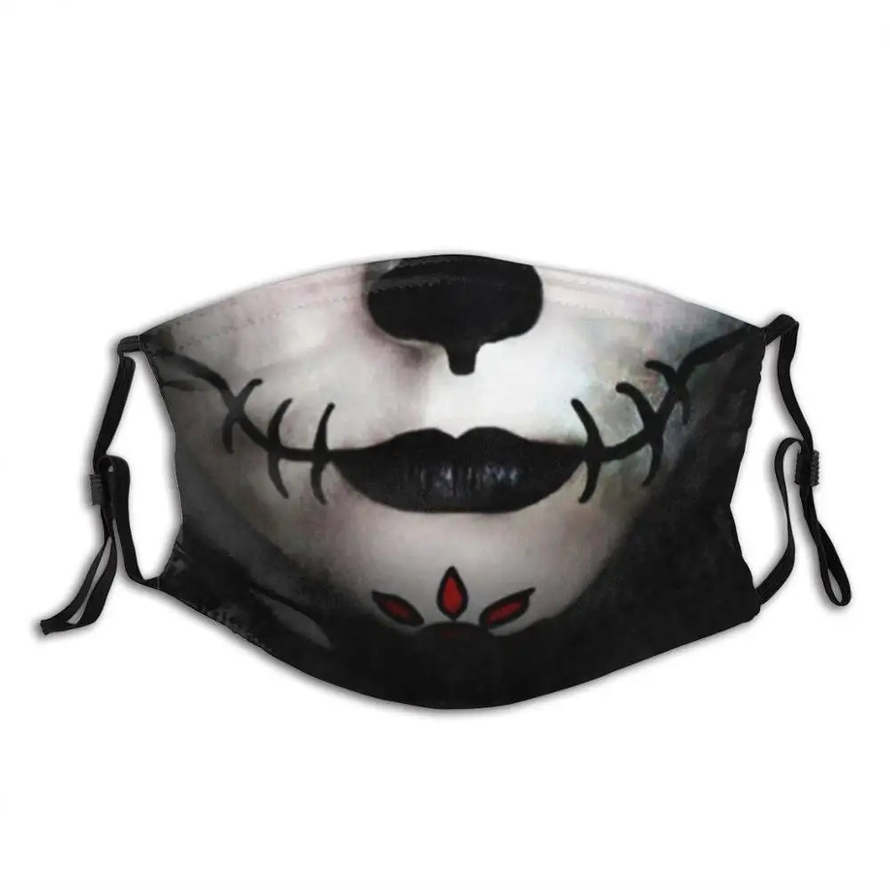

Маска с черепом, забавная крутая Тканевая маска, маски, защитные маски с красным носом для собак, милая спереди, красивая маска для мытья рук,...