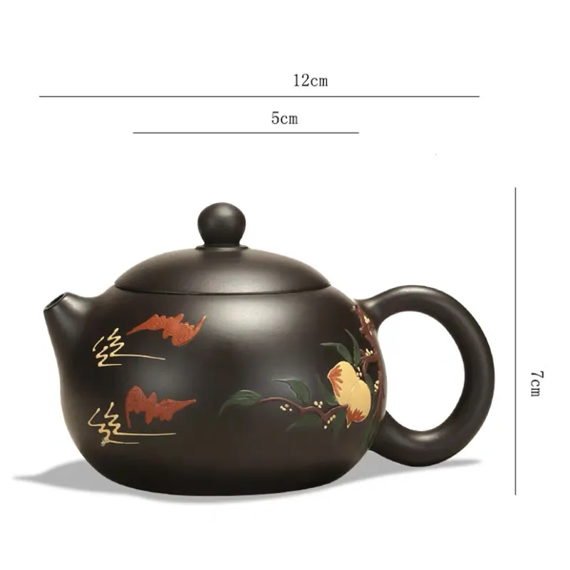 Чайный горшок Yixing ручной работы персиковый Фиолетовый Глиняный Чайник