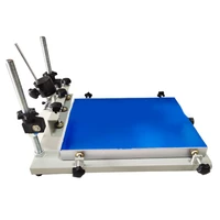 small manual flat bed silk screen printing machine