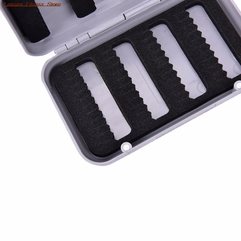 

Waterproof Plastic Bait Hook single Side Lure Storage Foam Fly Fishing Box New