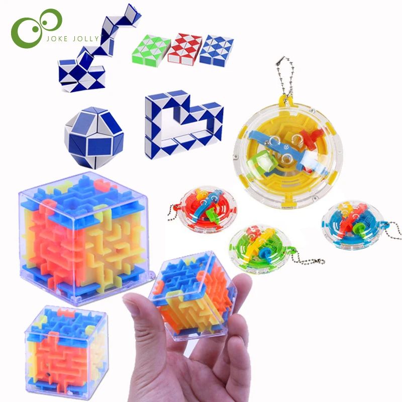 3 мини вращающийся шар лабиринт удивительная Волшебная линейка баланс обучающая