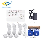 Датчик утечки воды, 2 шт. клапана DN15, датчик утечки воды, WLD-806