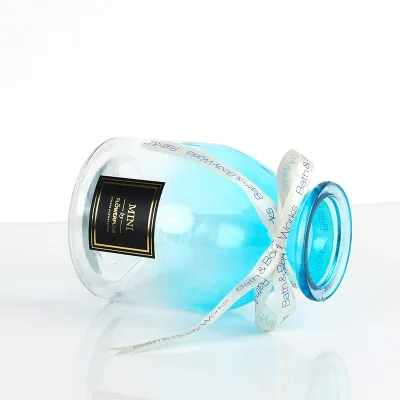 Простое маленькое круглое стеклянное ваза для гостиной красочная прозрачная