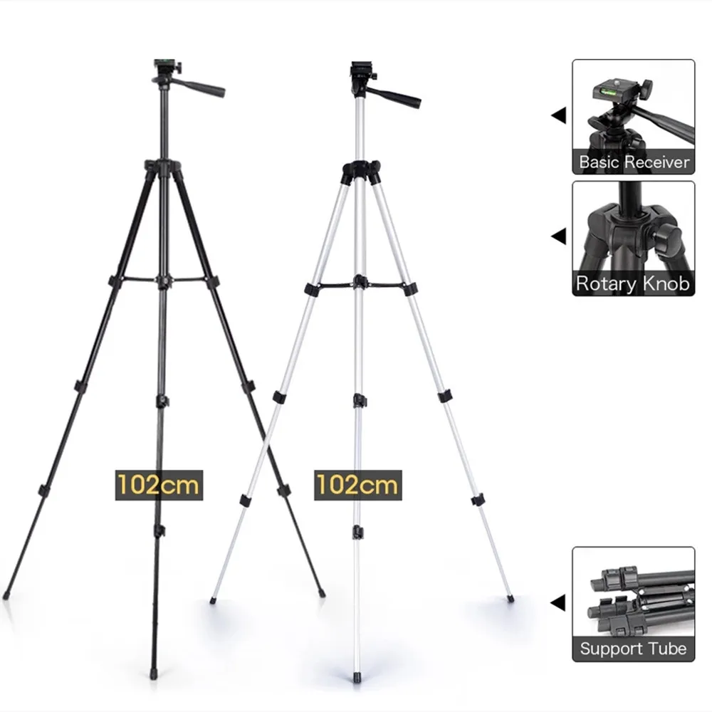 

40-дюймовый светодиод легкий штатив для фотокамеры Штатив для телефона портативный стенд держатель для камеры для iPhone, Samsung, Xiaomi, Huawei, чехол д...