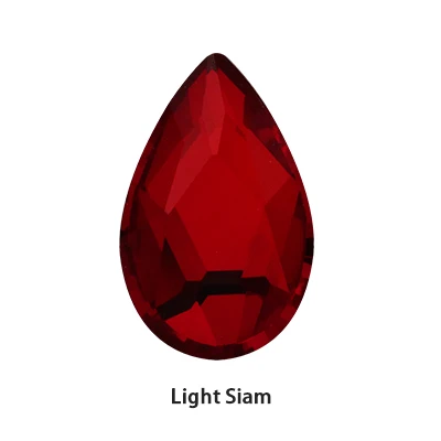 Light siam 36 шт цветные Стразы для ногтей с плоской задней поверхностью, украшения для ногтей, Хрустальные стеклянные камни для маникюра, 3D блестящие стразы, драгоценные камни, сделай сам, плач - Цвет: Light siam