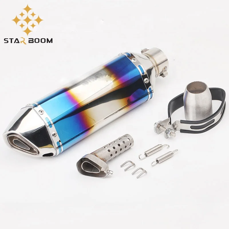 HDMP универсальный мотоцикл akrapovic GP SC выхлопной глушитель труба ATV внедорожный