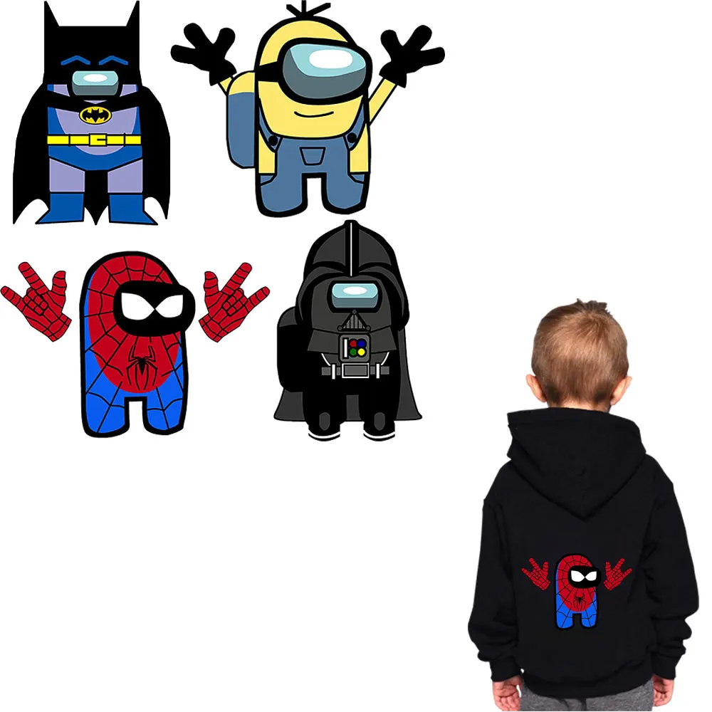 Железные нашивки для одежды милая игра среди нас термотрансферные виниловые