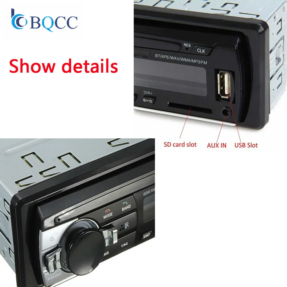 1din Авторадио 12 в автомобильный Радио Bluetooth стерео плеер AUX IN MP3 FM/USB In Dash аудио пульт