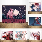 Японские Классические аниме мультфильмы Дарлинг в Franxx HD Картина на холсте постеры принты настенные картины для гостиной дома