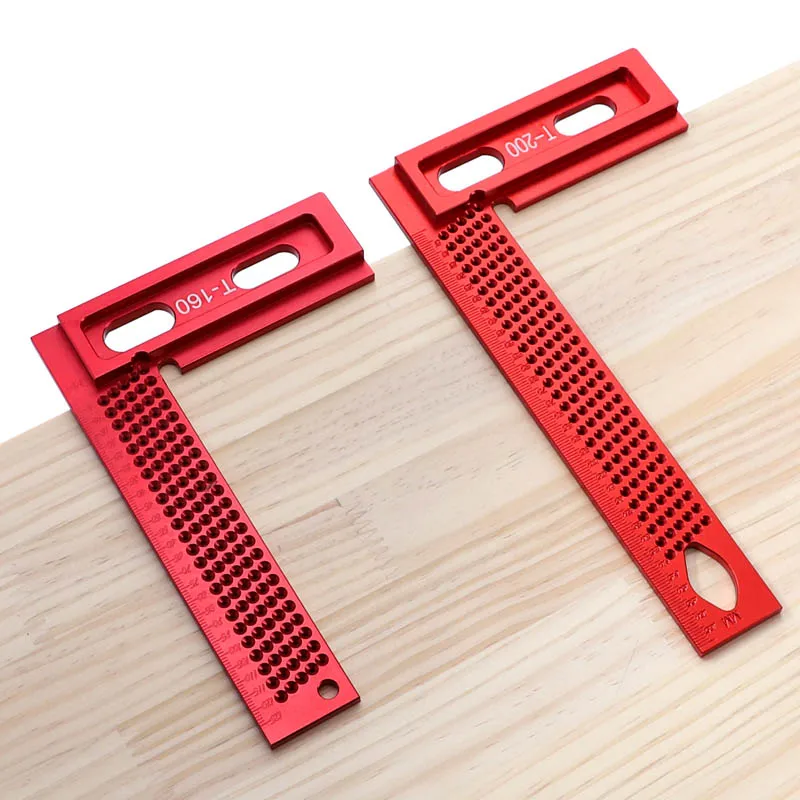 Квадратная Т-образная метка 160/200 мм точный калибровочный линейка