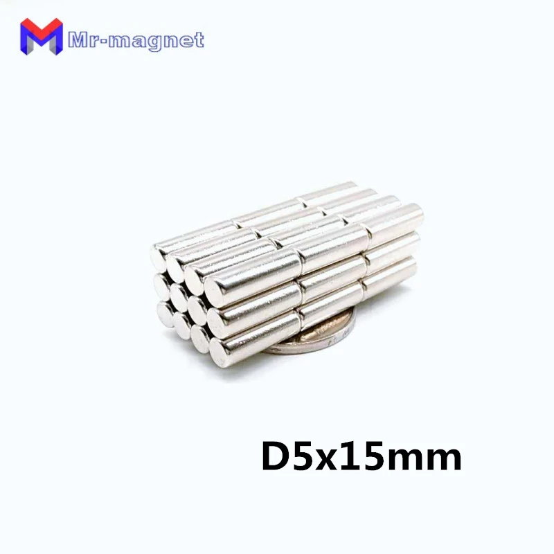 Супермощный магнит D5x15 постоянный 5*15 мм силовой Магнит 100 шт. диаметр 5x15