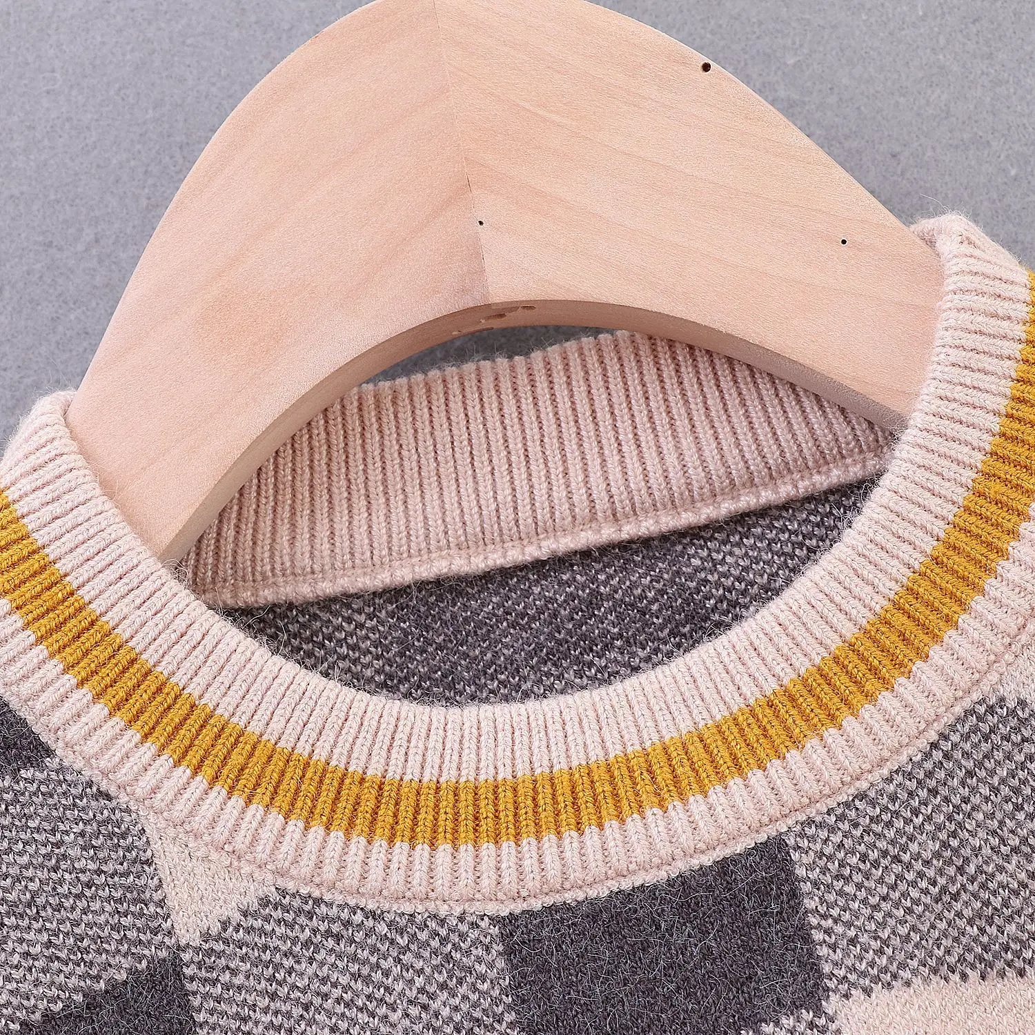 Humor Bear/модные осенне-зимние клетчатые свитера для мальчиков Новинка года, свитер в Корейском стиле свитера с длинными рукавами для маленьких мальчиков