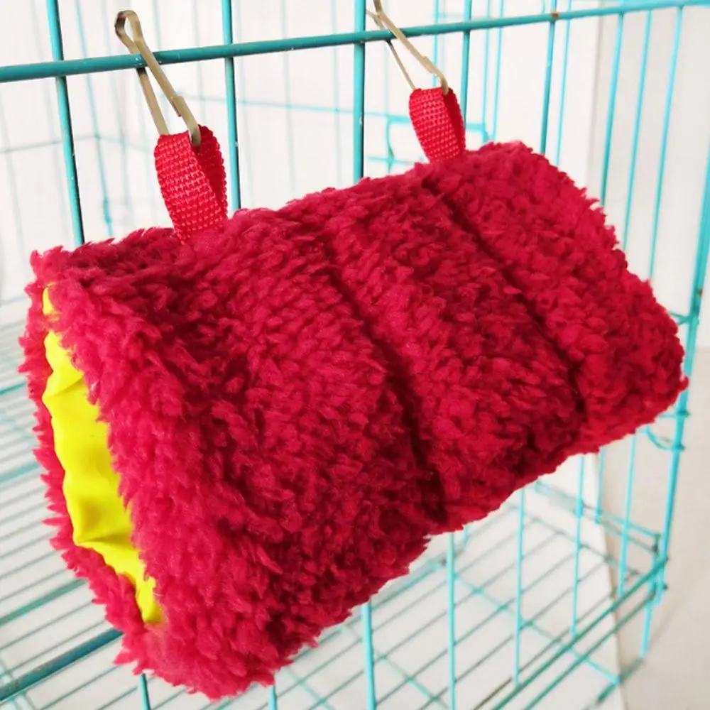 Маленький теплый туннельный гамак для домашних животных, подвесная кровать, хорек крыса, хомяк птица, белка, сарай, пещера, хижина, подвесная клетка для домашних птиц, принадлежности для попугаев