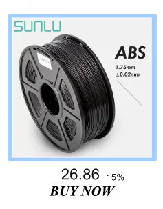 SUNLU нить ABS проводящая 1 кг для 3d принтера Антистатическая нить 3d печати 3,00 мм