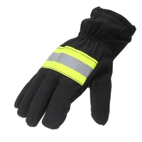 1 pair heat insulation fire proof gloves protection supplies for welding and cold weather firefighting gloves