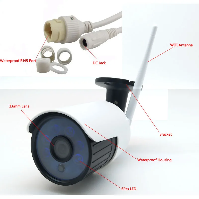 4CH Wifi NVR комплект системы безопасности 1080P IP камера с CCTV полный | Безопасность и