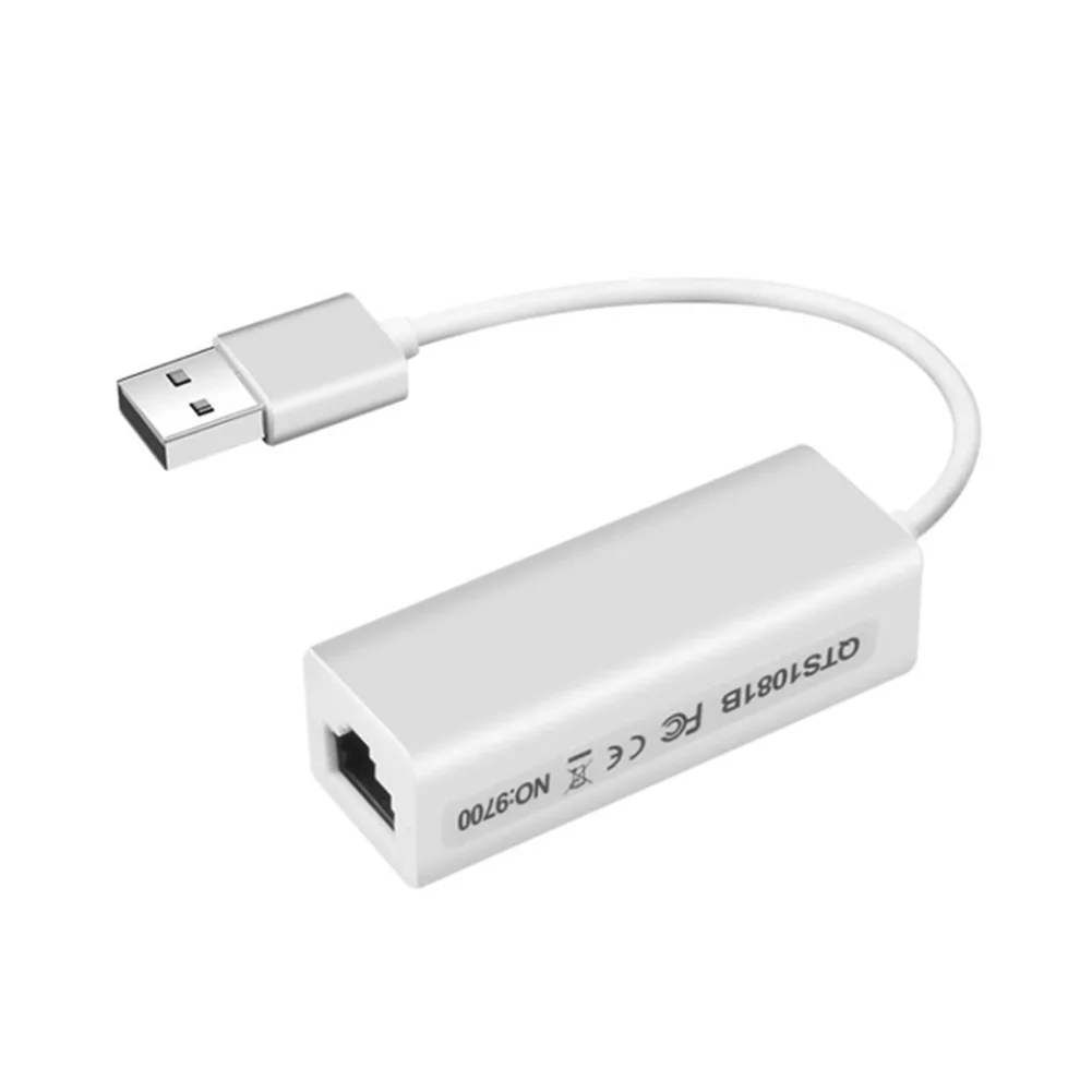 

High Quality USB 2.0 to RJ45 USB2.0 to Ethernet LAN Adapter Network Card 10Mbps Adapter For Macbook Windows Wired Internet Cable