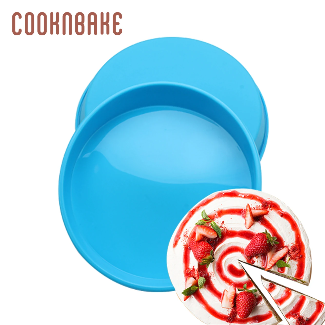 COOKNBAKE круглая форма для торта силиконовые формы большие торты хлеб сделай сам