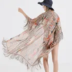 Японское кимоно Женская одежда Традиционная японская одежда для путешествий пляжная юбка бикини Солнцезащитная блузка длинный кардиган на лето
