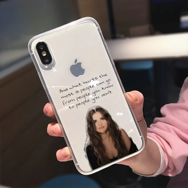Певицы Селены Гомез потерять вам Love Me из мягкого ТПУ с редком случае для iPhone 12 11 Pro