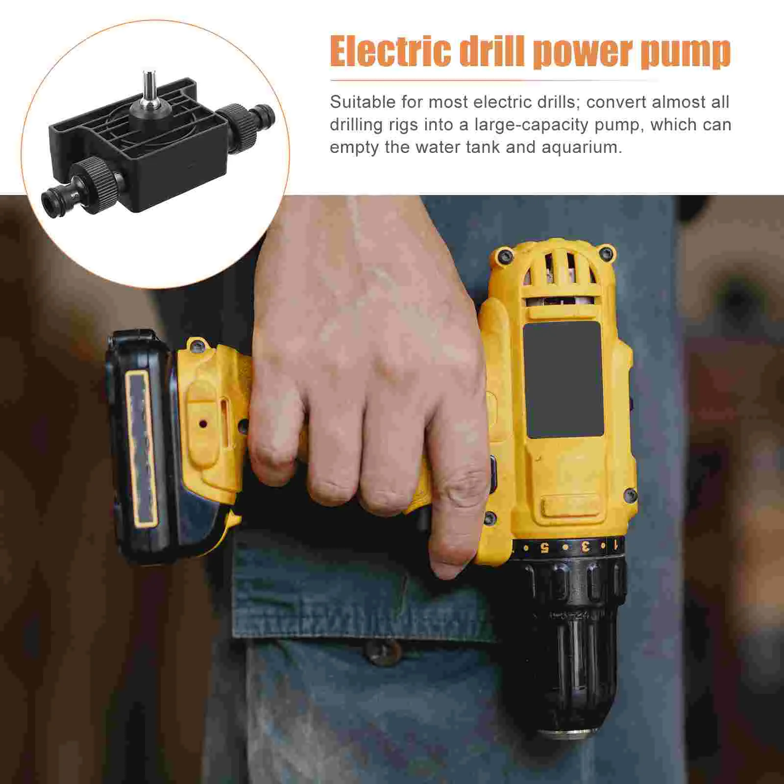 Портативный водяной насос 1 комплект маленькая электродрель практичный |